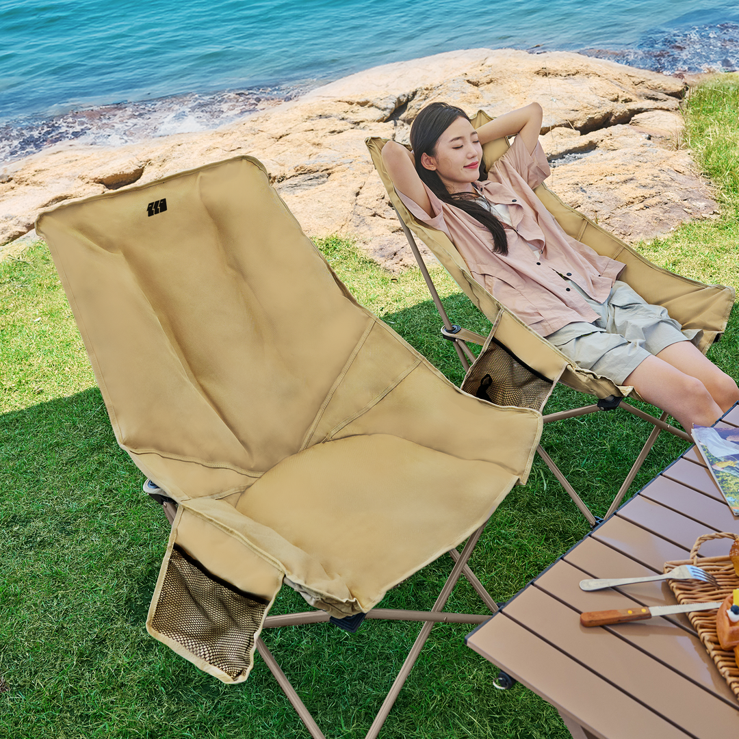 Tanstrider Padded high back camping chair 6064