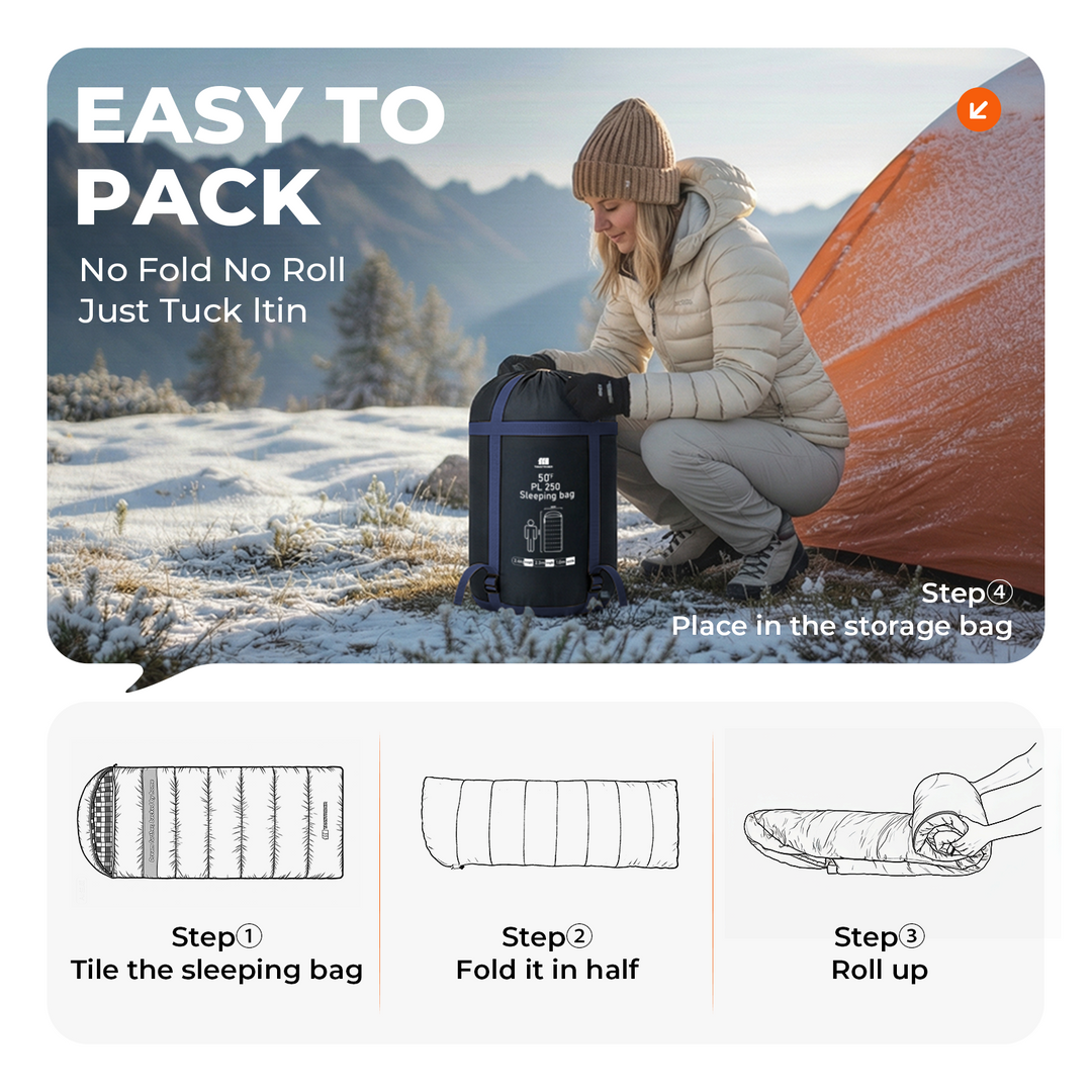 Plaidy Cotton Flannel XXL Winter Sleeping Bag