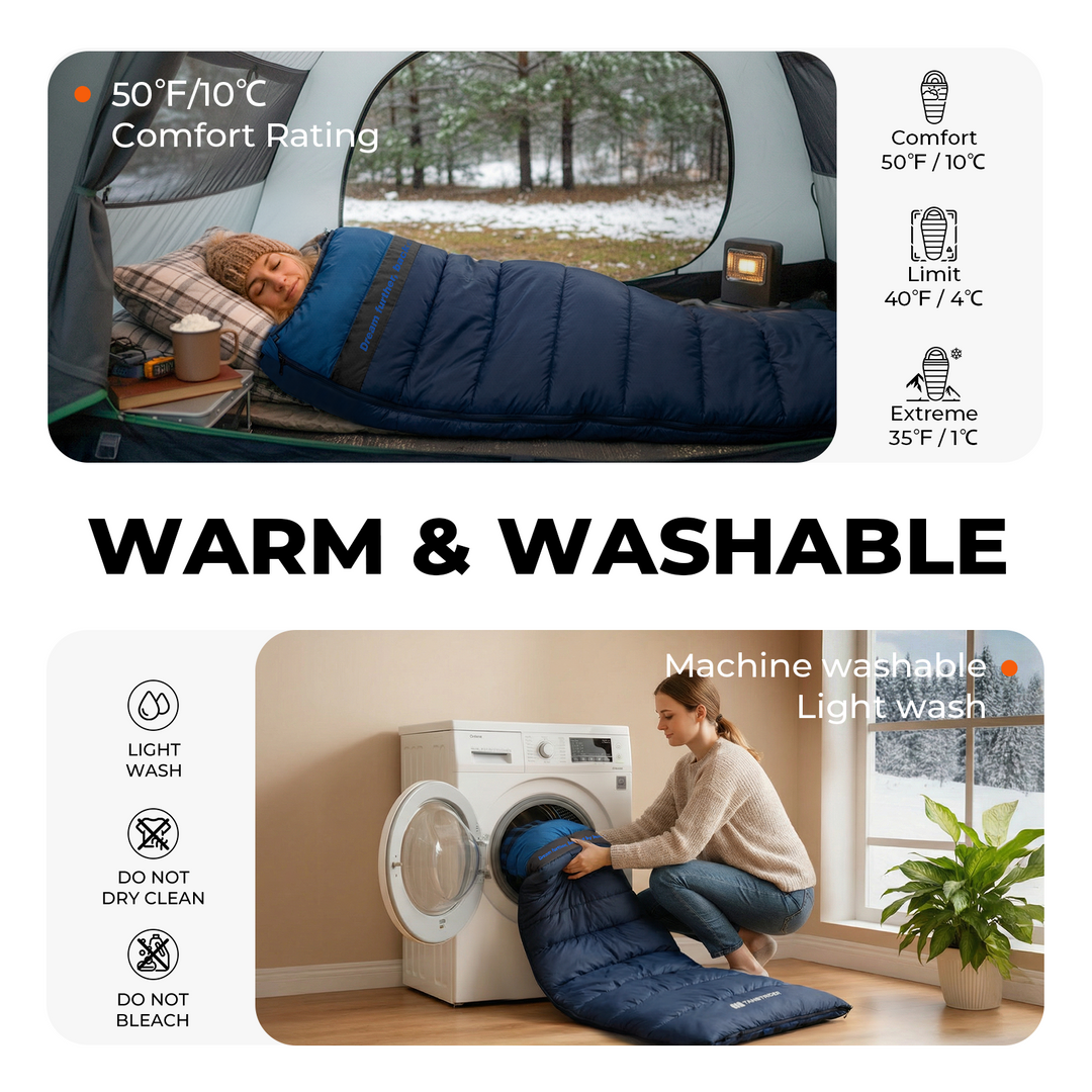 Plaidy Cotton Flannel XXL Winter Sleeping Bag