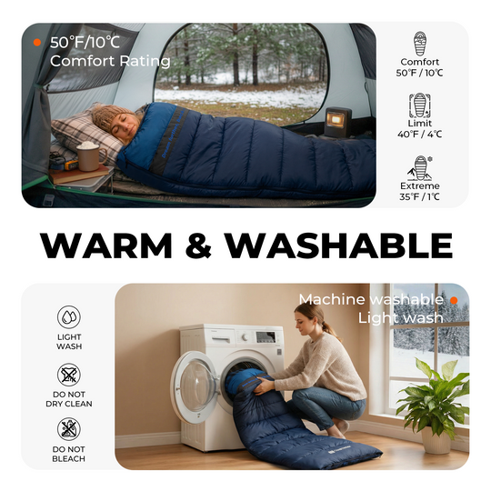 Plaidy Cotton Flannel XXL Winter Sleeping Bag