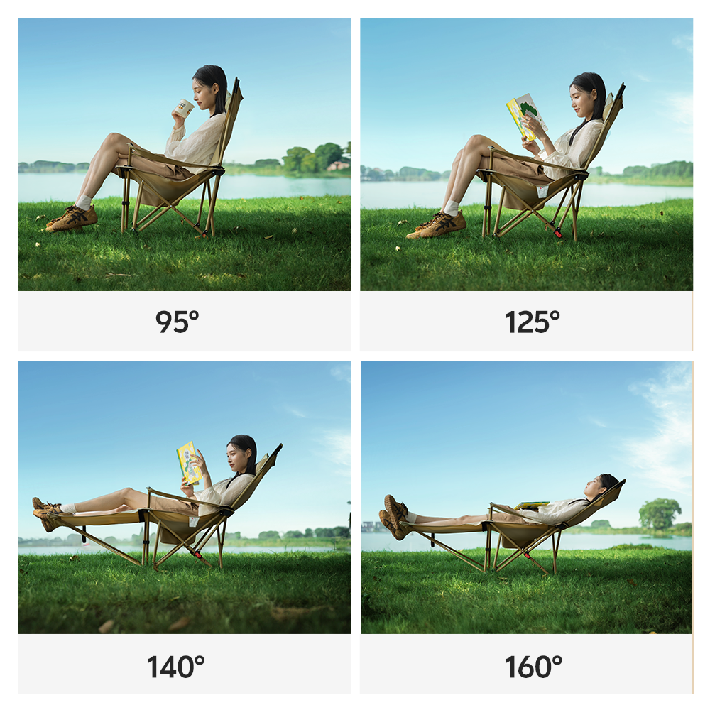 Lodge pro Camping Lounge Chair with Footrest