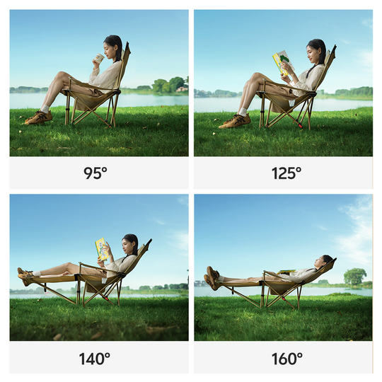 Lodge pro Camping Lounge Chair with Footrest