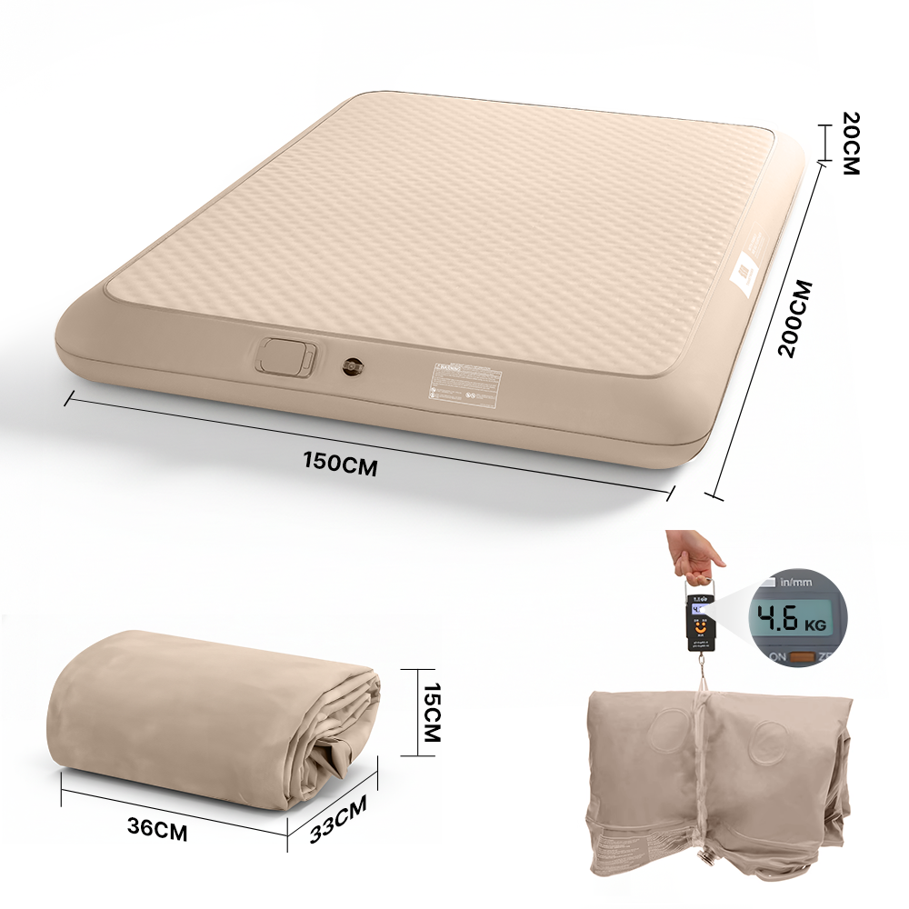 Terra Coil-Beam Air Mattress with Built-in Pump 20cm Height