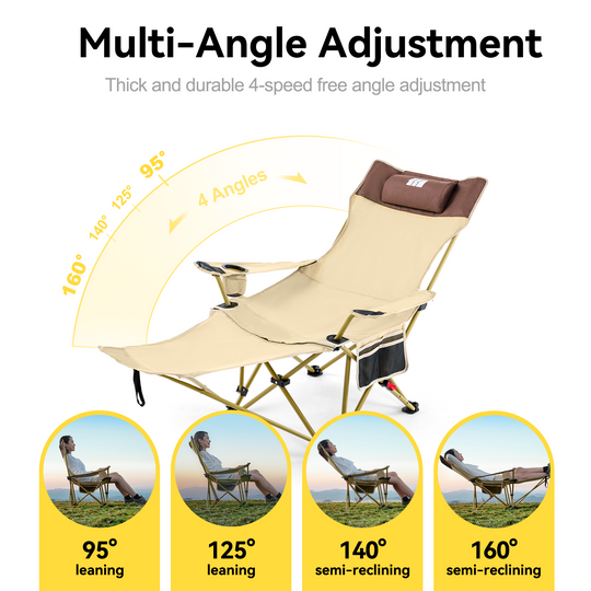 Tanstrider Foldable Camping Lounger 15016