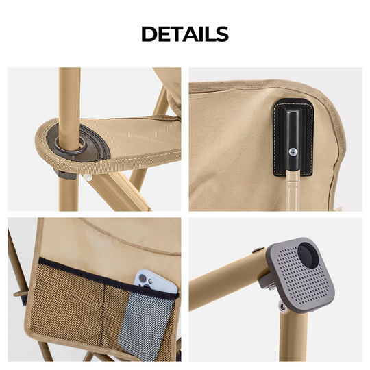Crescent High-Back Padded Camping Chair