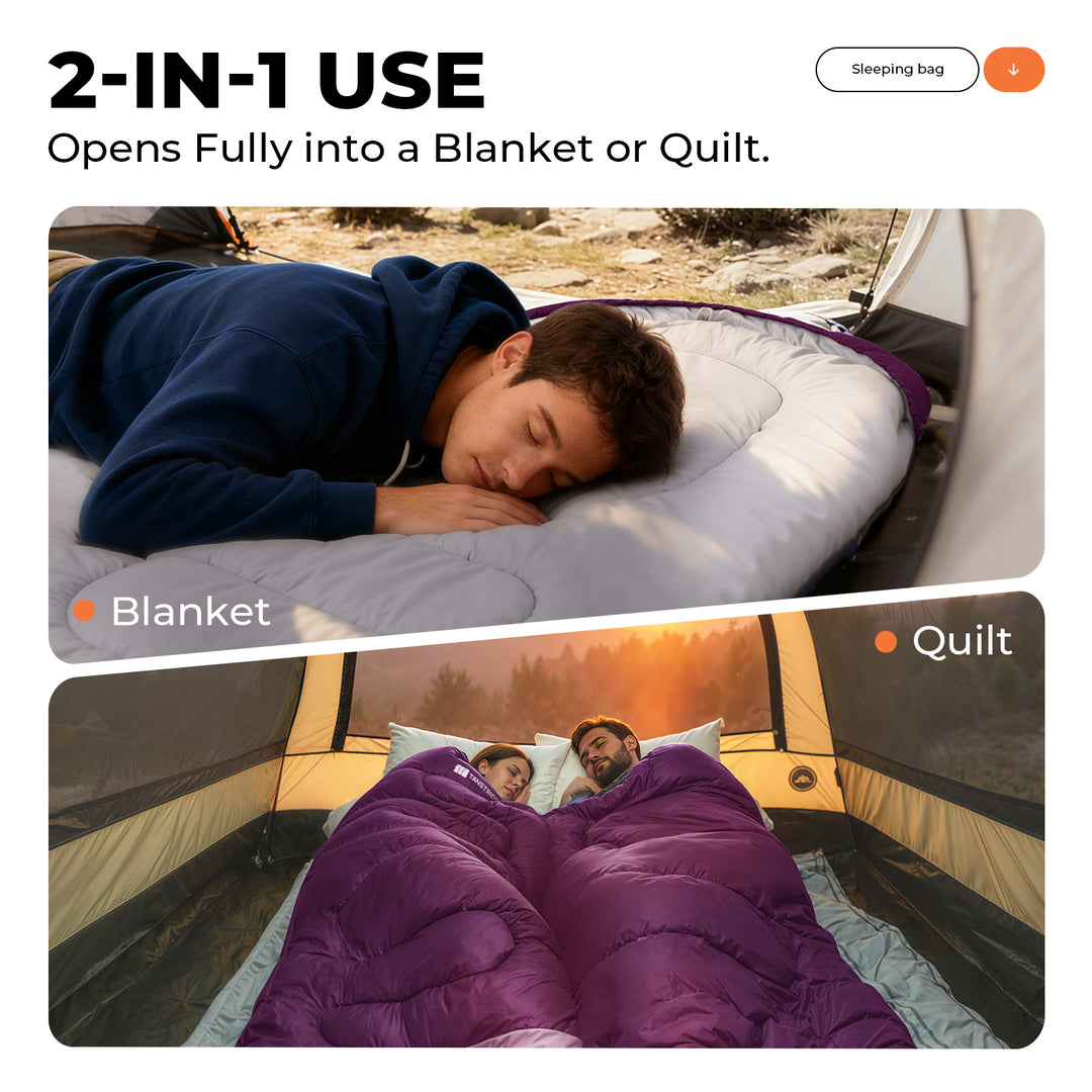 Puff Hooded Lightweight Backpacking Sleeping Bag