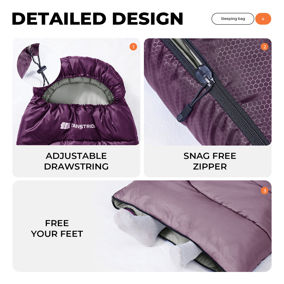 Puff Hooded Lightweight Backpacking Sleeping Bag