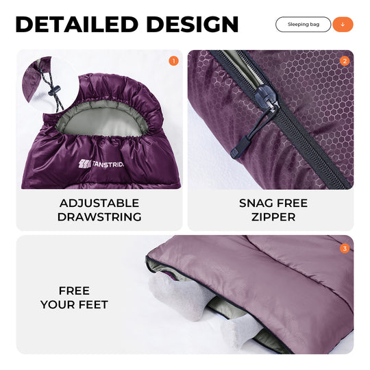 Puff Hooded Lightweight Backpacking Sleeping Bag