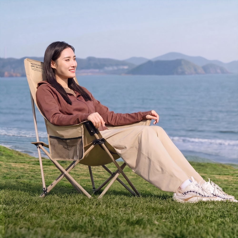 Crescent High-Back Padded Camping Chair