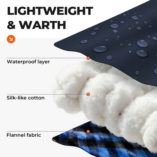 Plaidy Cotton Flannel XXL Winter Sleeping Bag