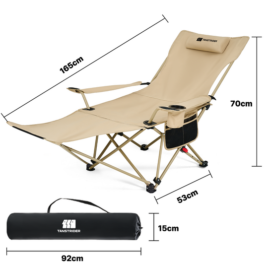 Lodge pro Camping Lounge Chair with Footrest