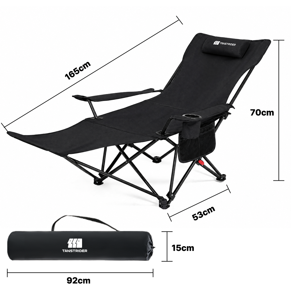Lodge pro Camping Lounge Chair with Footrest