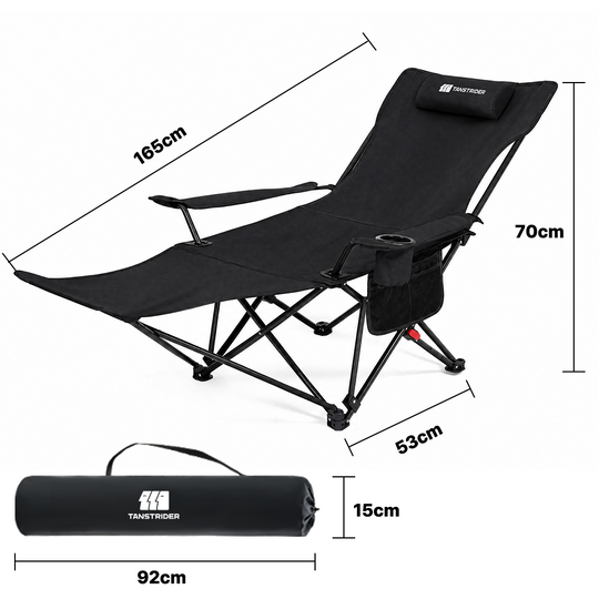 Lodge pro Camping Lounge Chair with Footrest